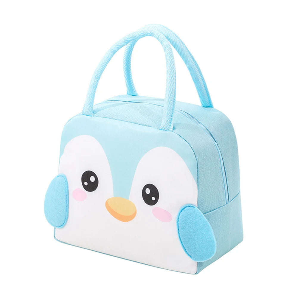3D Three-Dimensional Bento Bag Cute Cartoon Bento Bag Lunch Bag Handbag Storage Insulation Bag Canvas Lunch Box Bag Ice Pack