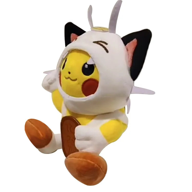 30cm Original Pokemon Plush Toy Pikachu Cosplay Meowth Cute for Anime Cartoon Plush Doll Figure Toy for Kids Birthday Best Gift