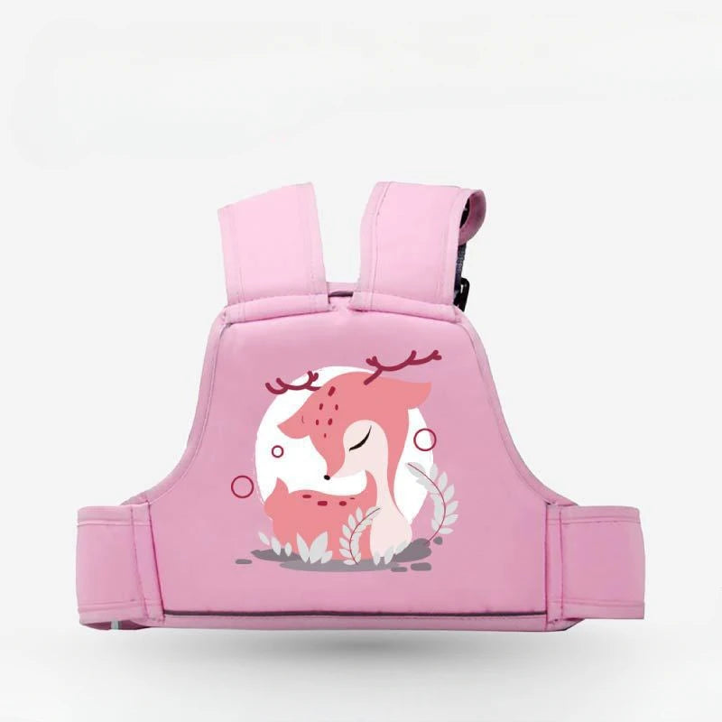 Child Safety Harness Cartoon Kids Motorcycle Safety Harness Adjustable And Breathable Children Passenger Harness With Shoulders
