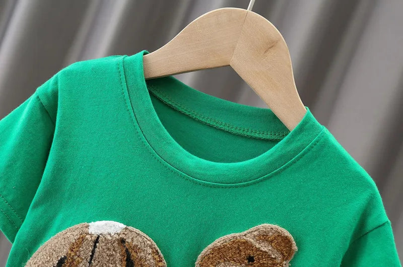 New Summer Baby Girls Clothes Suit Children Boys Cartoon T-Shirt Shorts 2Pcs/Sets Toddler Casual Costume Infant Kids Tracksuits