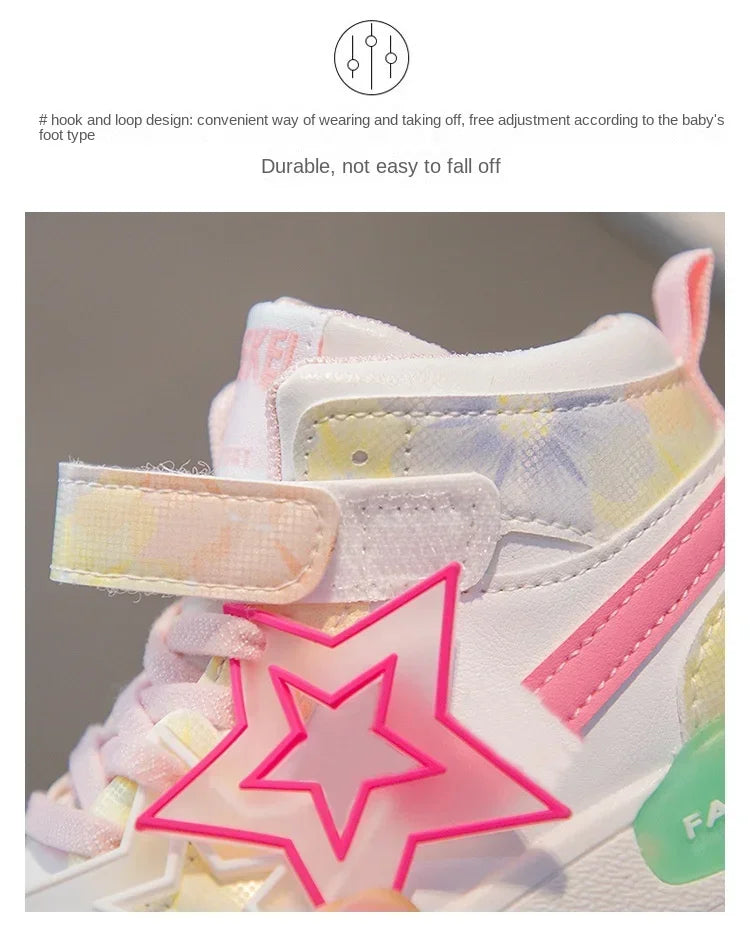 Spring Kids Shoes Fashion Classic Non-slip Children Sneakers 2024 Autumn New Walking Shoes for Girls Casual Outdoor