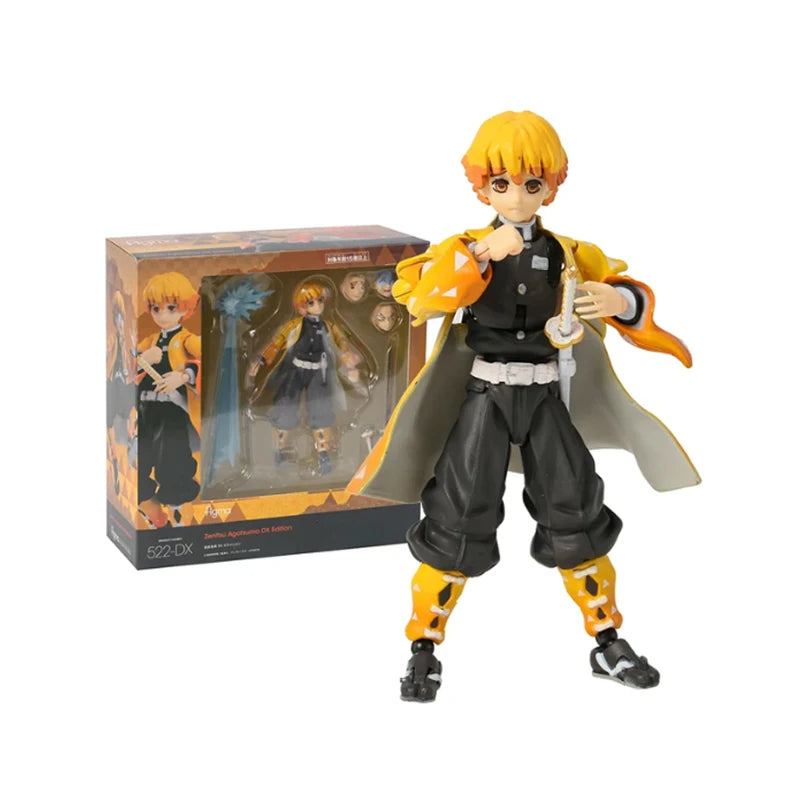 Figma Demon Slayer Figure Kimetsu no Yaiba Rengoku Kyoujurou 553 Tanjirou 498 Kamado Nezuko Kamado 508 Agatsuma Zenitsu 522 Toys