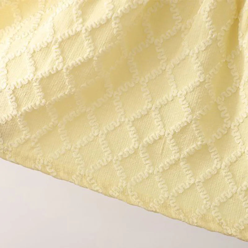 (9 Months -3 Years Old) Spring And Autumn New Sweet Bow Baby Girl Dress, Princess Style Children'S Long Sleeve Clothes