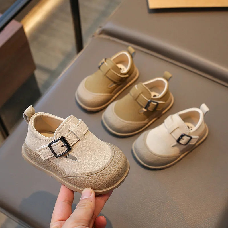 Boys' Boken Shoes Soft Soled Children's Shoes 2025 New Arrivals 0-1 years old Children's Sports Shoes Fashion Retro Bean Shoes