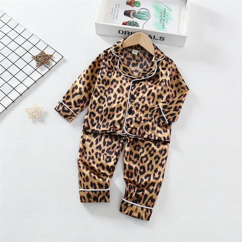 Autumn Baby Girls Clothes Children Pajamas Long Sleeved Shirt Pants 2Pcs/Set Toddler Sleepwear Kids Boys Clothing Infant Costume