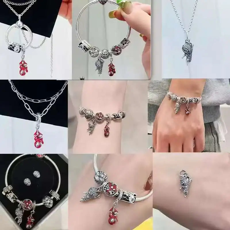 100% 925 sterling silver Marvel series Disney Charm Beads suitable for original DlY bracelets, women's jewelry gifts