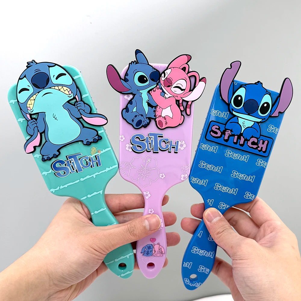 Miniso Disney Animation Lilo & Stitch Comb Series Cartoon Stitch Peripheral Air Cushion Massage Comb Children Girl Student Comb