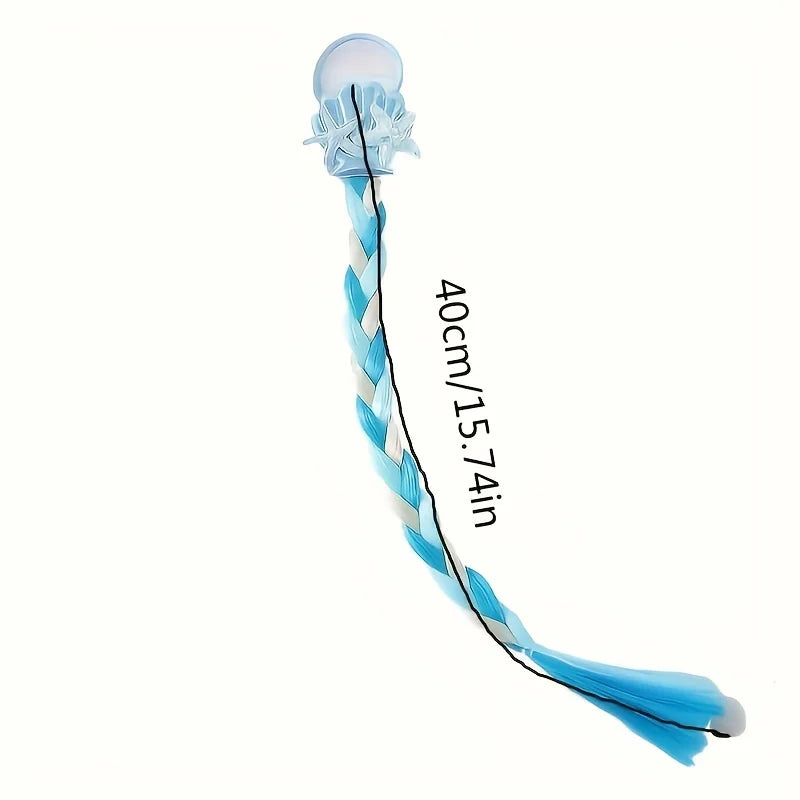 1 Pc Mermaid Braiding Hair Extensions for Girls Hair Rainbow Color Colorful Twist Braid Wigs Braid Crochet Braids Hair Extension