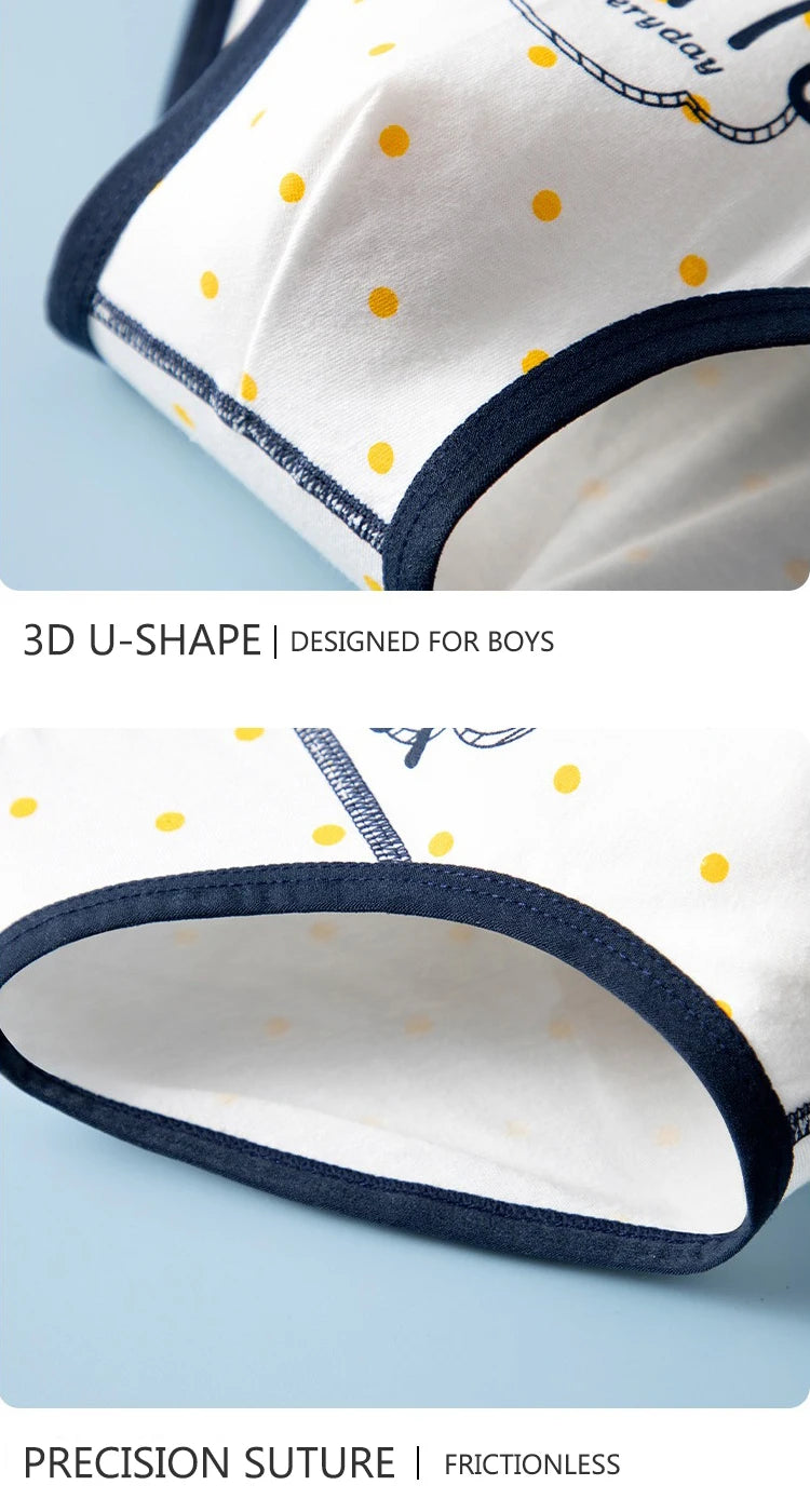 Multipack Cotton Boy Briefs Panties Excavator Pattern Kids Underpants Breathable Cartoon Design Child Hot Shorts Boys Underwear