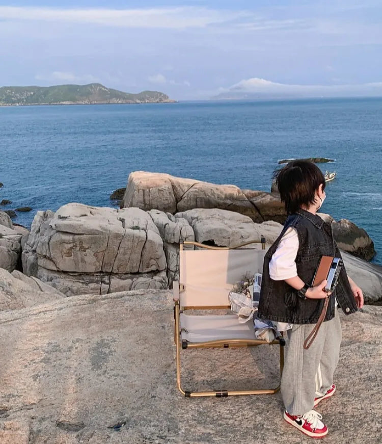 2025 New Boys Denim Vest Sleeveless Toddler Boys Spring Autumn Stylish Kids Jacket