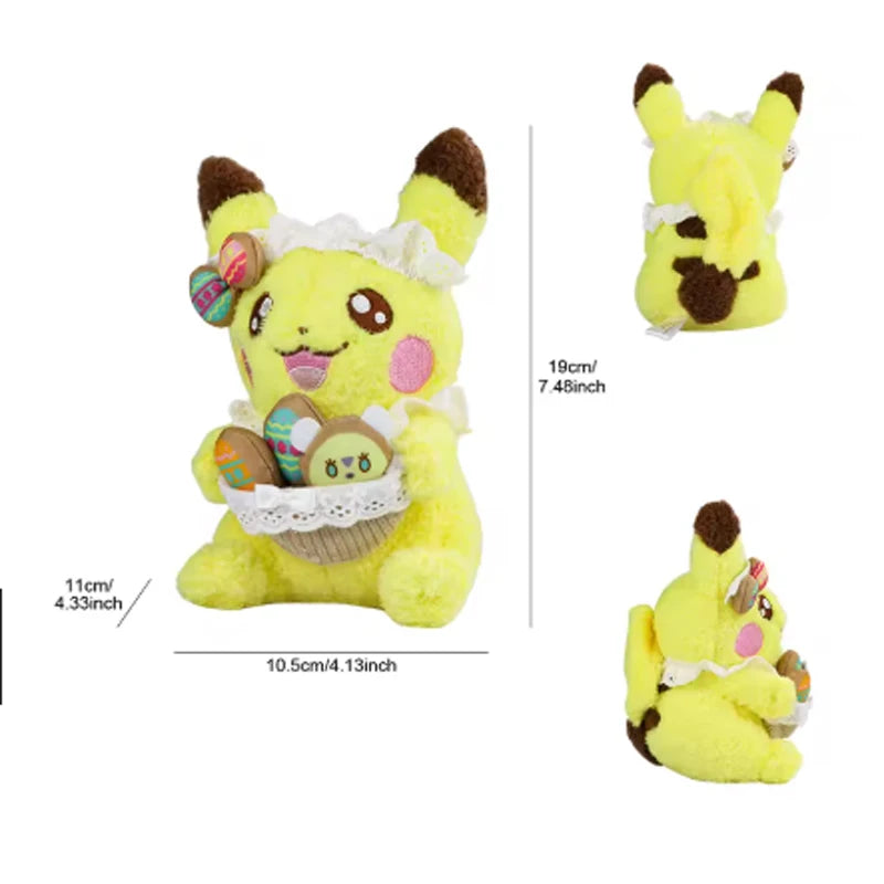 20cmOriginal Pokemon Plush Easter Series Pikachu Eevee Scorbunny Sylveon Pawmi Plush Doll Pillow Xmas Birthday Gift for Children