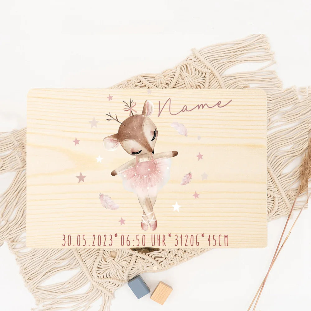 Personalized Baby Memory Box Baby 1st Birth Gift Gift Idea for A Baptism or Birth Customized Baby Memory Box with Name