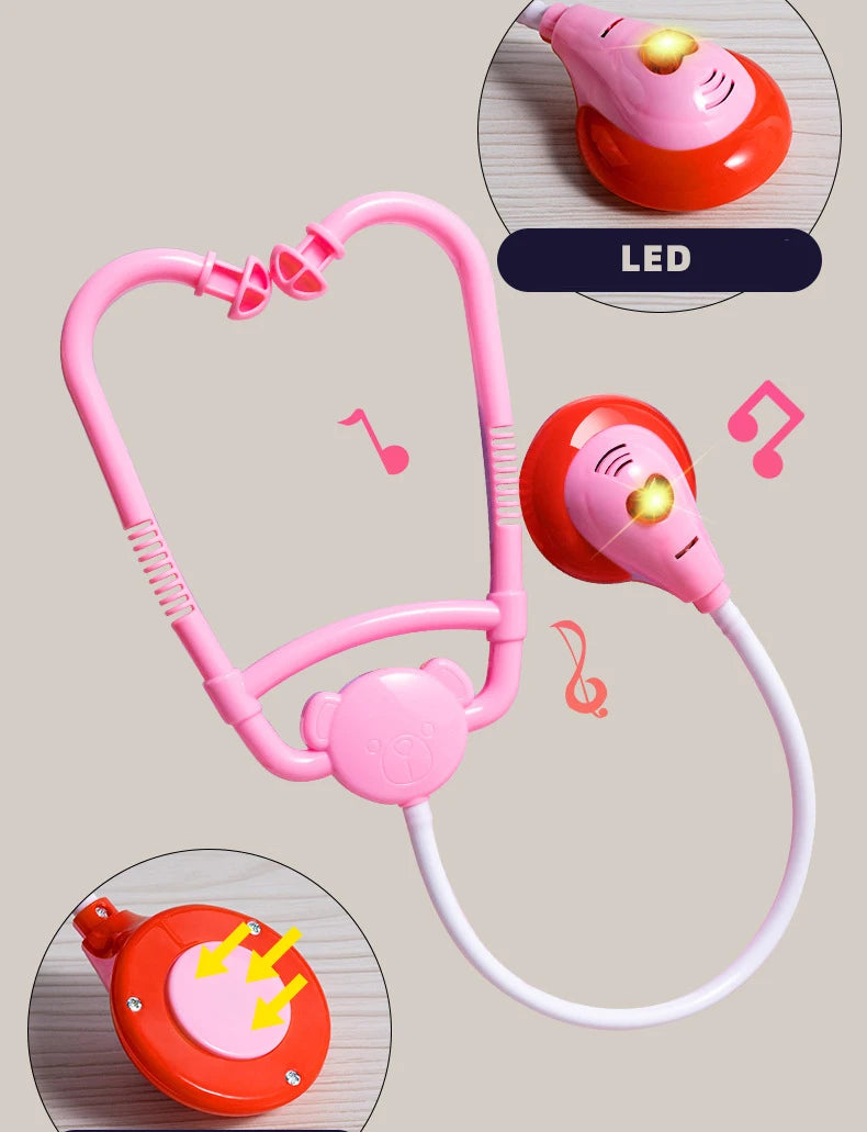 Children Doctor Play Set Simulation Nurse Toy Doctor Accessories for Kids Home Play Toys Doctor Set Toy Gift for Kids Boys Girls