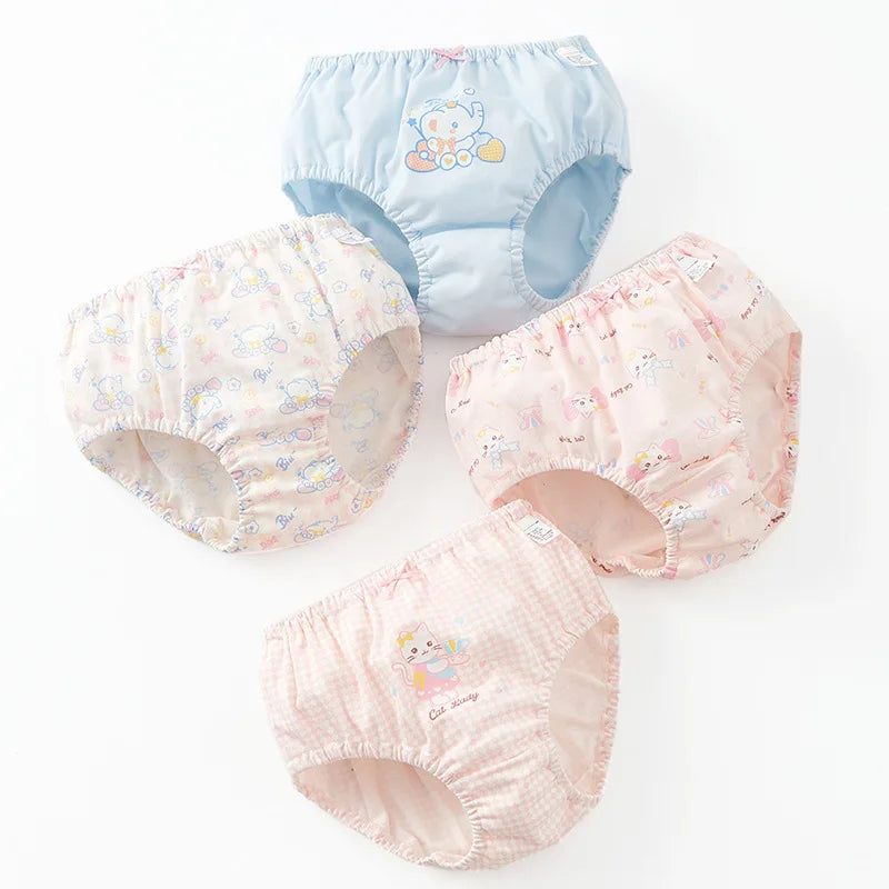 Girl A Cotton Briefs Boxers Breathable Underpants Girl Quality Panties Size 90-165 Healthy Briefs Kids Comfortable Soft Boxers