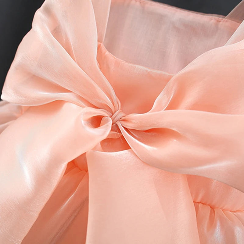 Summer New Wedding Party Baby Girl Princess Dress, Sweet Bow Children'S Clothing For 9 Months To 3 Years Old