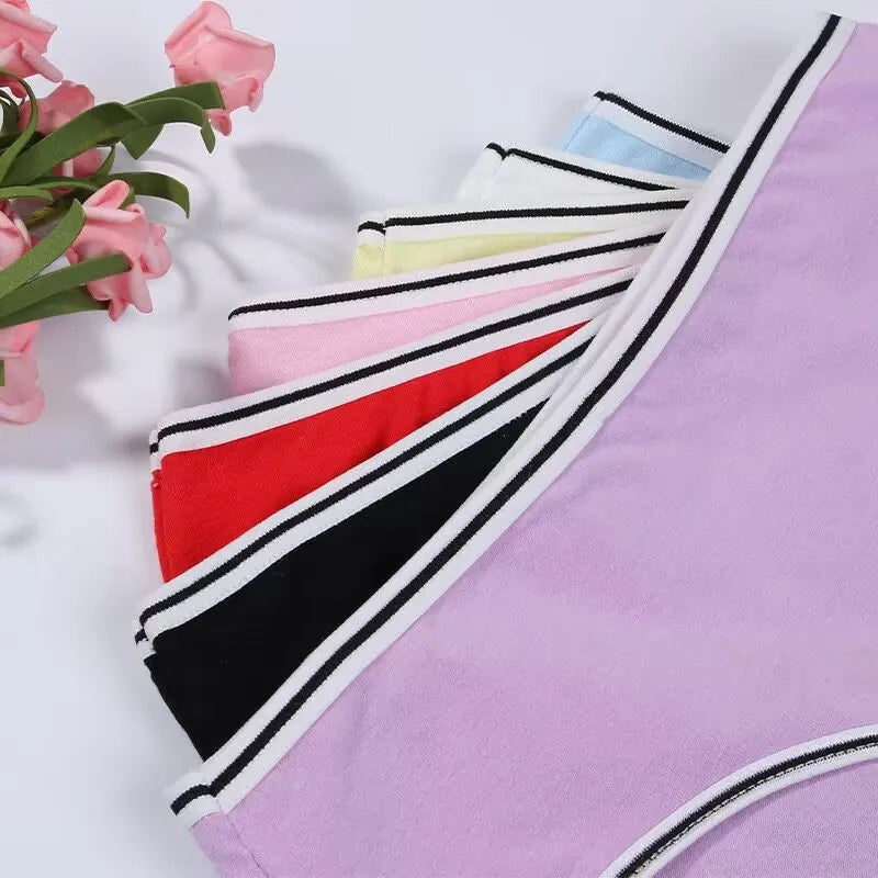 10PC Random Color Girls Cotton Briefs Kids Panties Underwear Pants 10-20