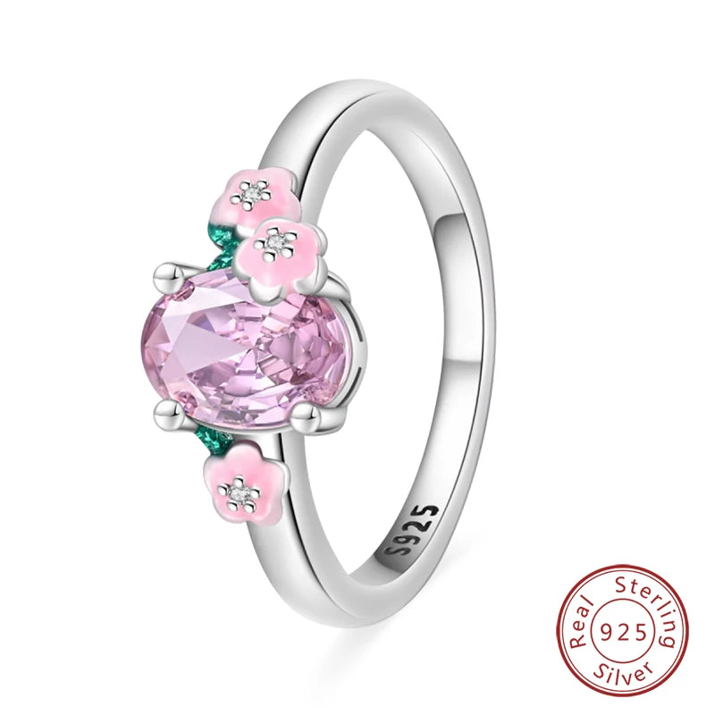 New Rings For Women 100% 925 Sterling Silver Star Moon Colorful Zircon Rings Fine Wedding Engagement Birthday Jewelry Gifts