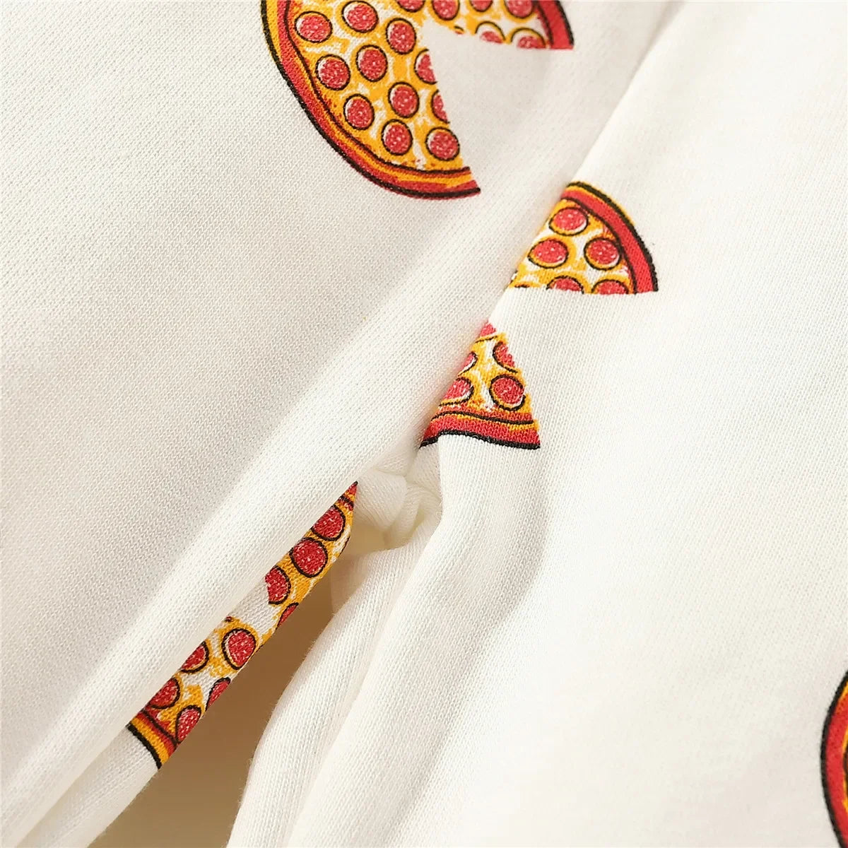 Spring And Summer 2023 Boys And Girls' New Pizza Graffiti Baby Sports Pants Are Suitable For Boys From 6 Months To 3 Years Old