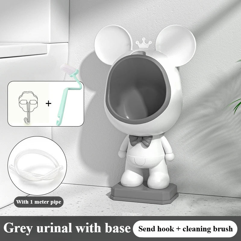 Potty Training Urinal for Toddler Pee Standing Urinals for Boys Funny Animal Wall-Mounted Toddler Toilet Removable easy to Clean