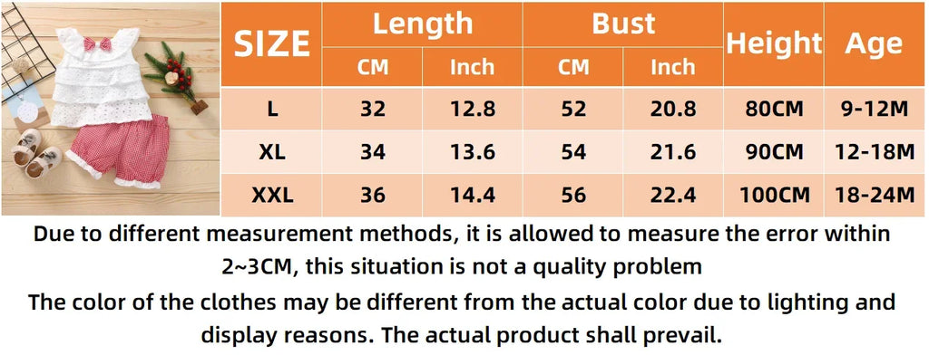 Summer 2/piece Set for Girls Top and Pants Baby Girl Lace Sleeveless Top Plaid Shorts Children's Clothing Set