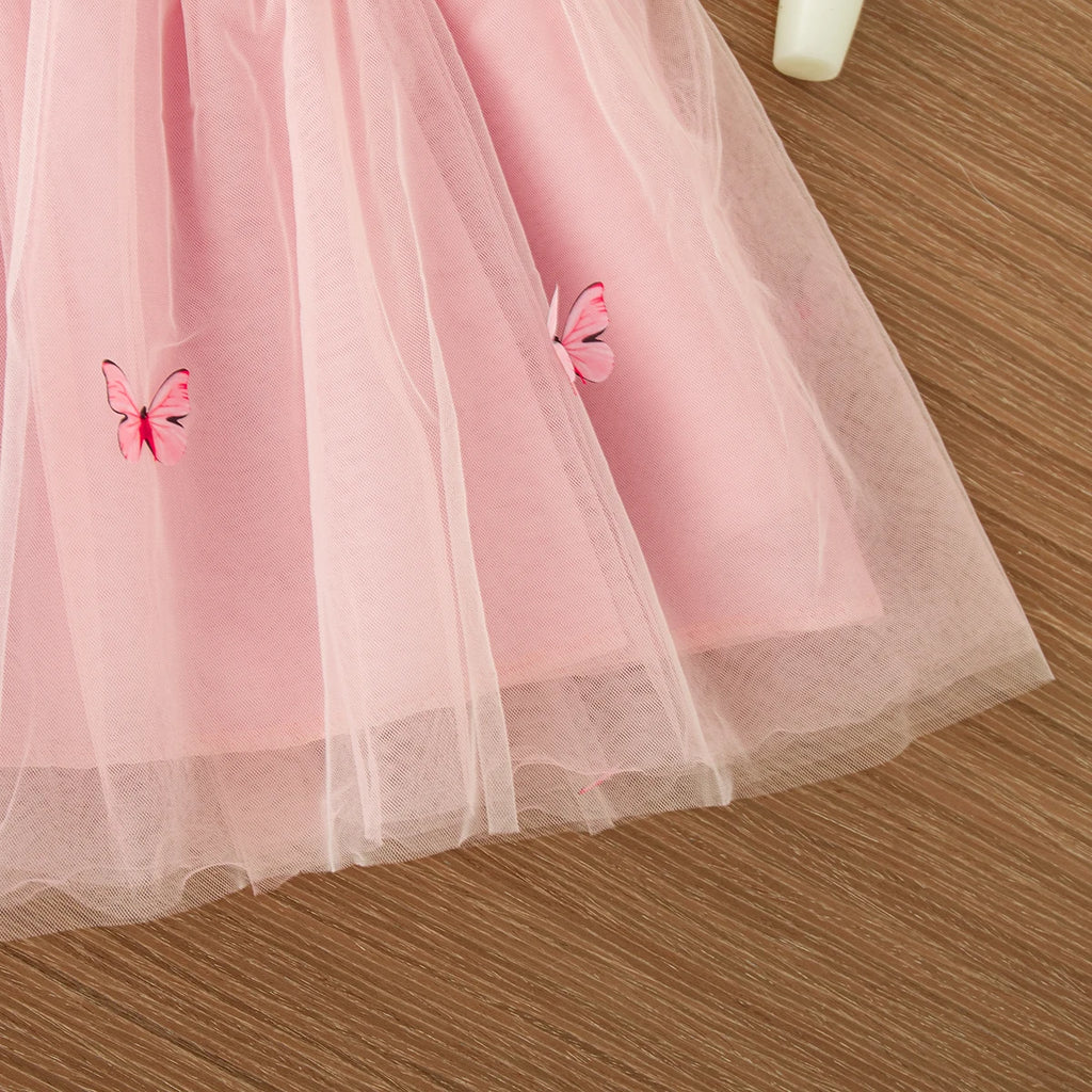 9 Months -3 Years Old//Summer New Baby Girl Princess Dress, Butterfly Wing Suspender Children'S Clothing For Birthday Parties