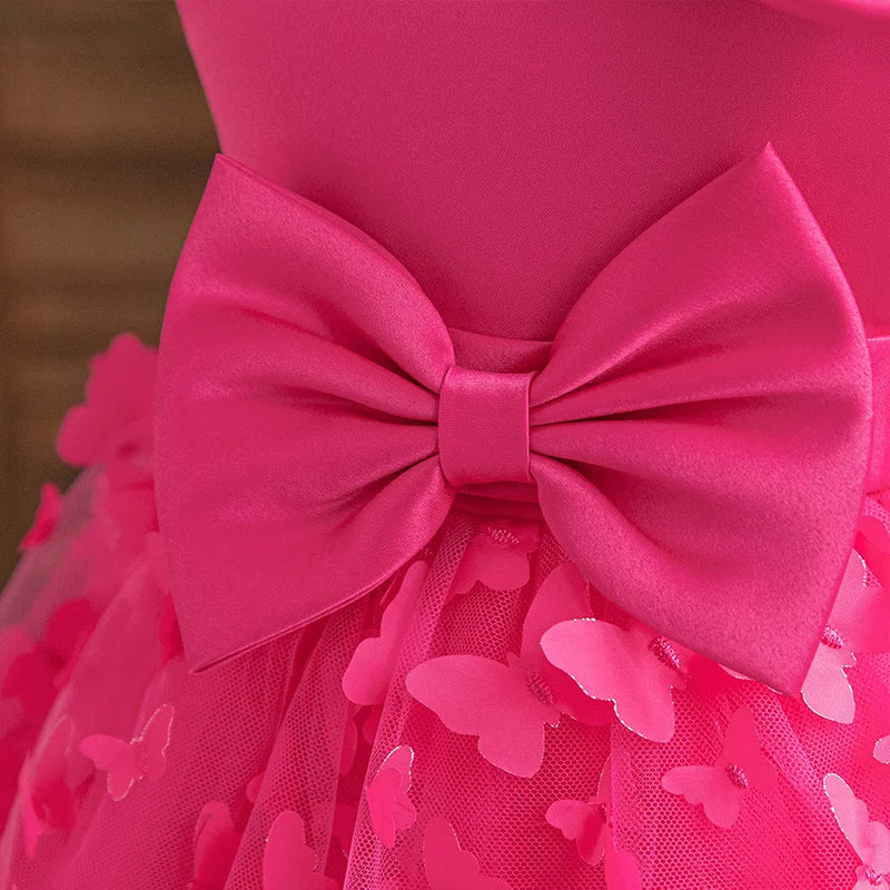 Mickey Minnie Mouse Girl Princess Dress Kid Clothes Party Birthday Outfits Evening Party Tulle Dress Wedding Wear Bowknot Dress