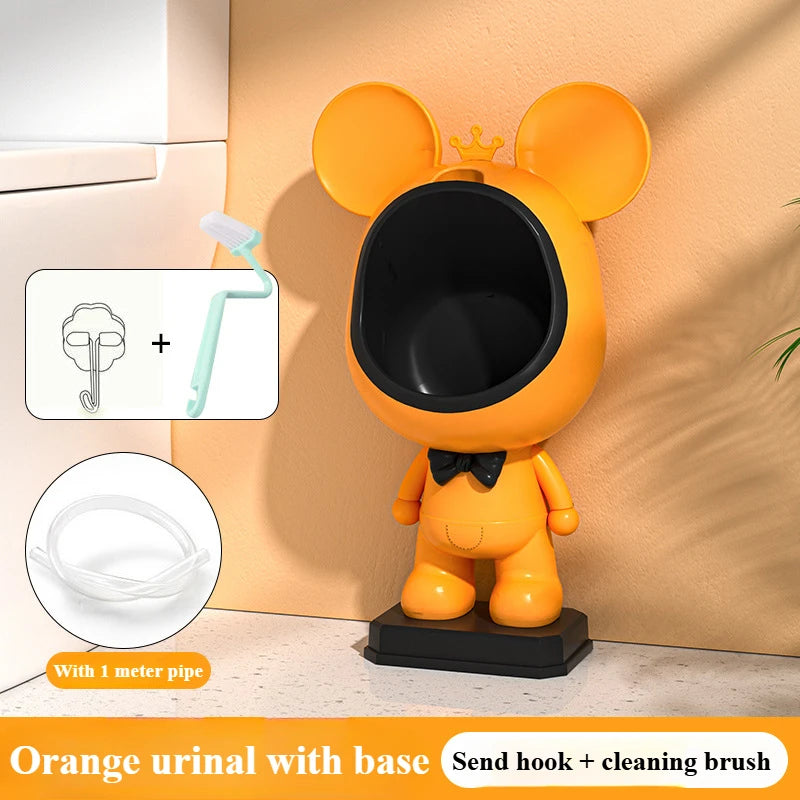 Potty Training Urinal for Toddler Pee Standing Urinals for Boys Funny Animal Wall-Mounted Toddler Toilet Removable easy to Clean