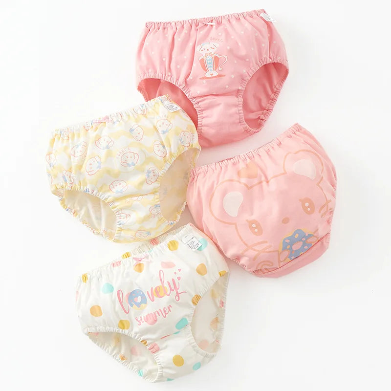 Girl A Cotton Briefs Boxers Breathable Underpants Girl Quality Panties Size 90-165 Healthy Briefs Kids Comfortable Soft Boxers