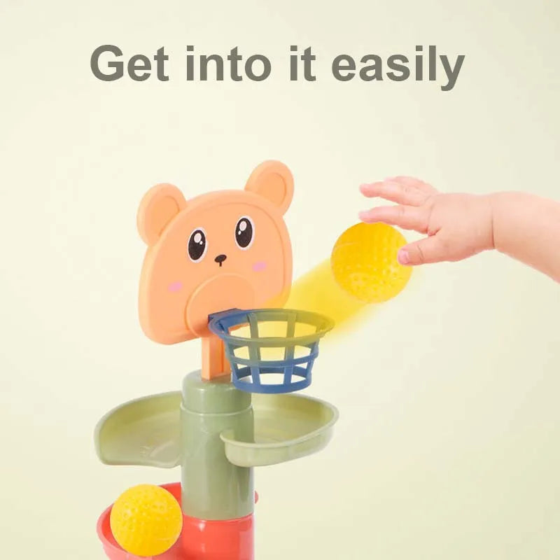 Montessori Baby Toy Rolling Ball Children Montessori Educational Games For Babies Stacking Track Baby Development Toys Children