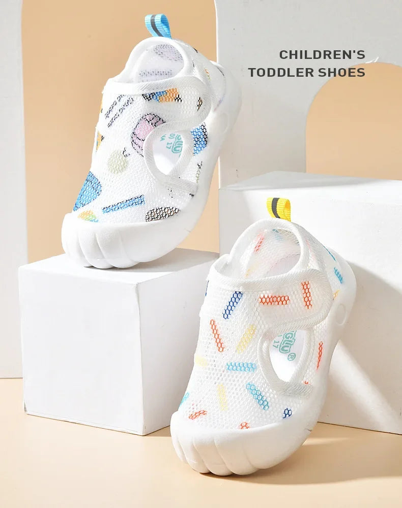 1-4T Summer Breathable Air Mesh Kids Sandals Baby Unisex Casual Shoes Anti-slip Soft Sole First Walkers Infant Lightweight Shoes