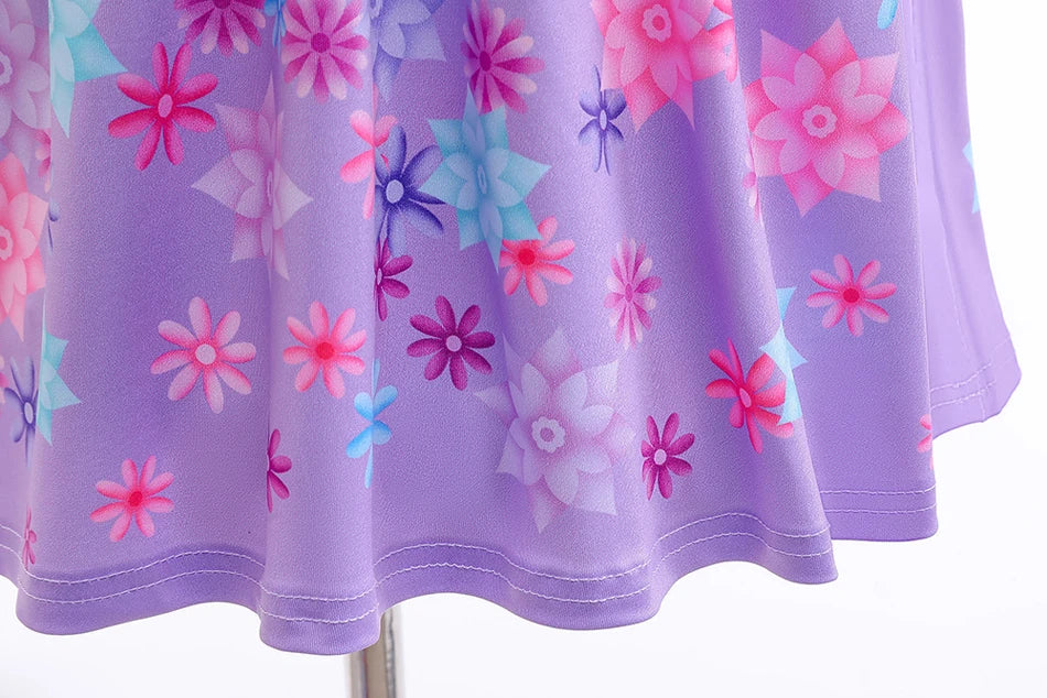 Mirabel Isabela Cosplay Princess Dress Kids Encanto Charm Costume Girls Halloween Children's Day Birthday Party Holiday Clothes