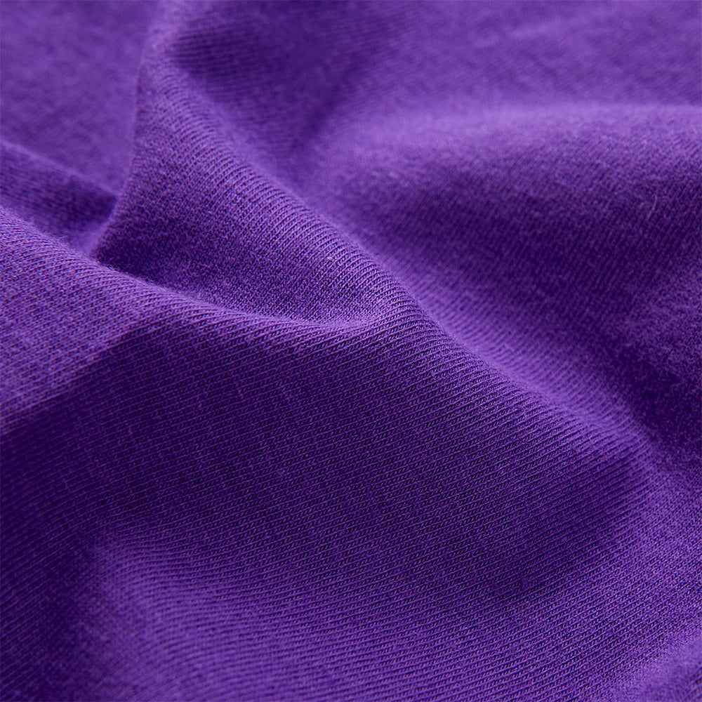 VIKITA Girls Summer Flare Sleeve Cotton Casual School Daily Frocks Purple Fairy Elf Butterfly Sequins Sparkling Straight Dress