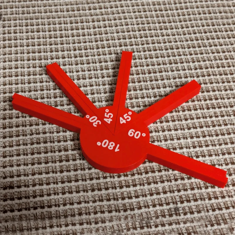 360 Degree Protractor Math Circle Protractors Mathematical Geometry Tool Angle Measurement Educational Toy for Student 3D Print