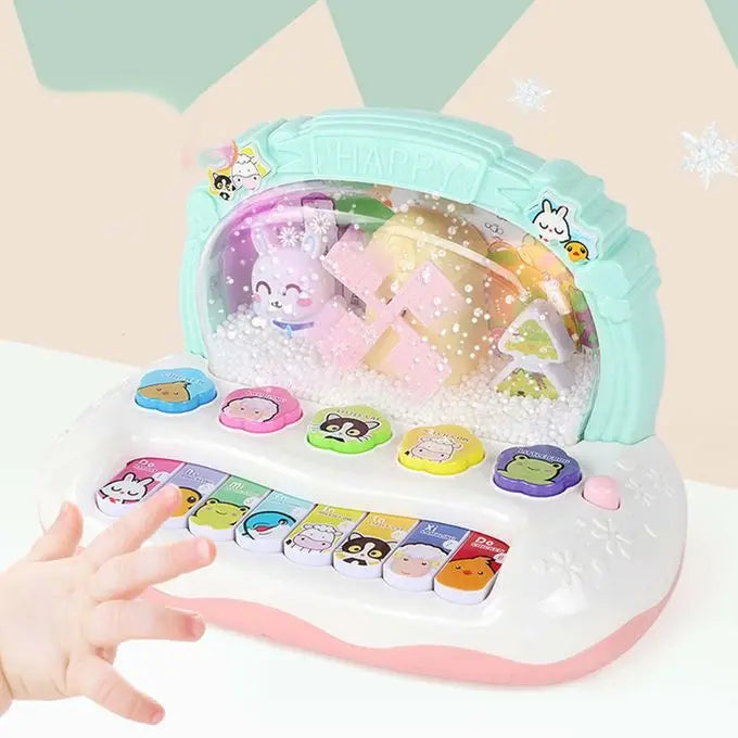 Baby Music Piano Toy Musical Instrument with Lights for Toddlers Early Learning Animal Keyboard Toy Gift for Boys Girls