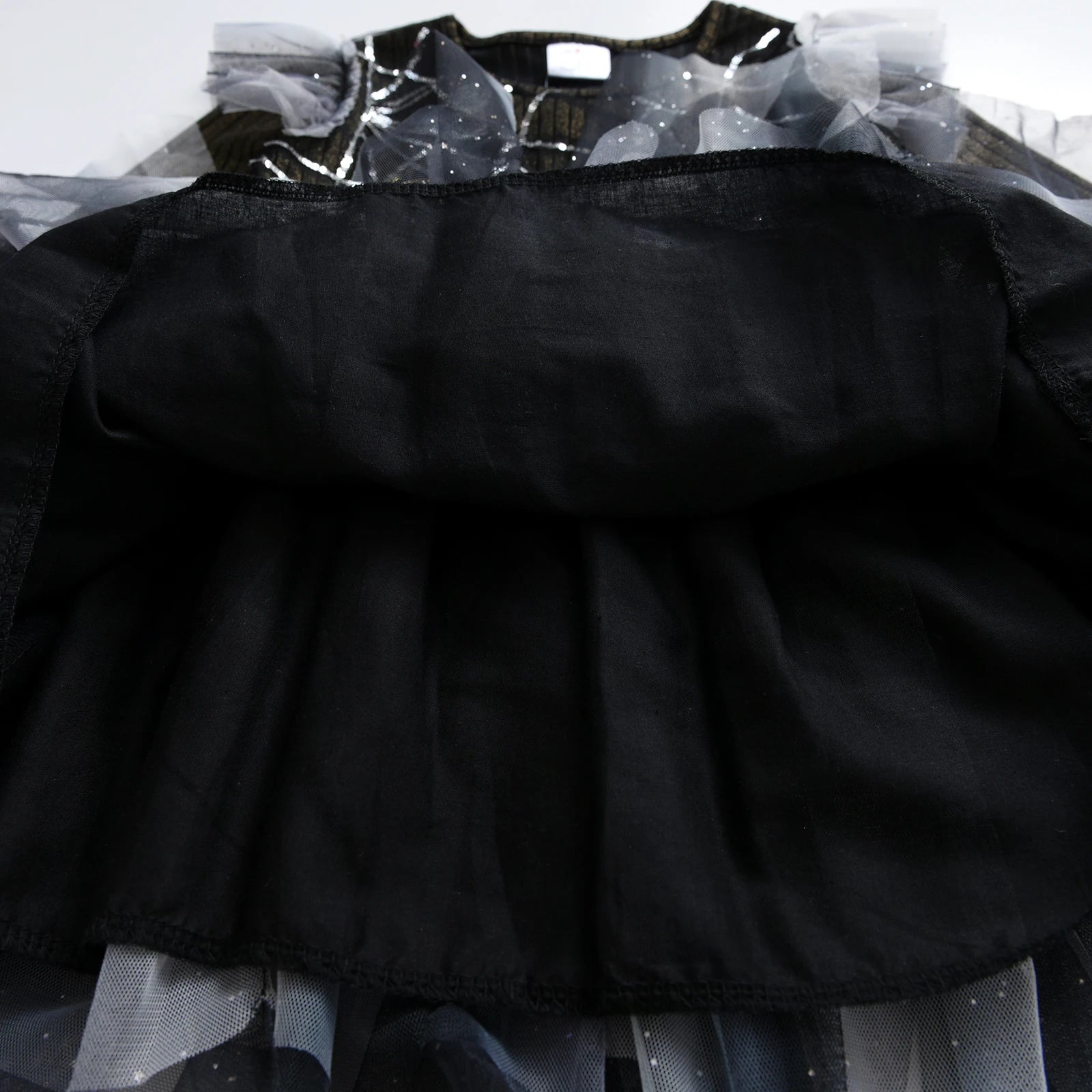 VIKITA Dress for Kids Girl Pumpkin Witches Bats Layered Mesh Tulle Princess Dress Children Cosplay Festival Halloween Costumes