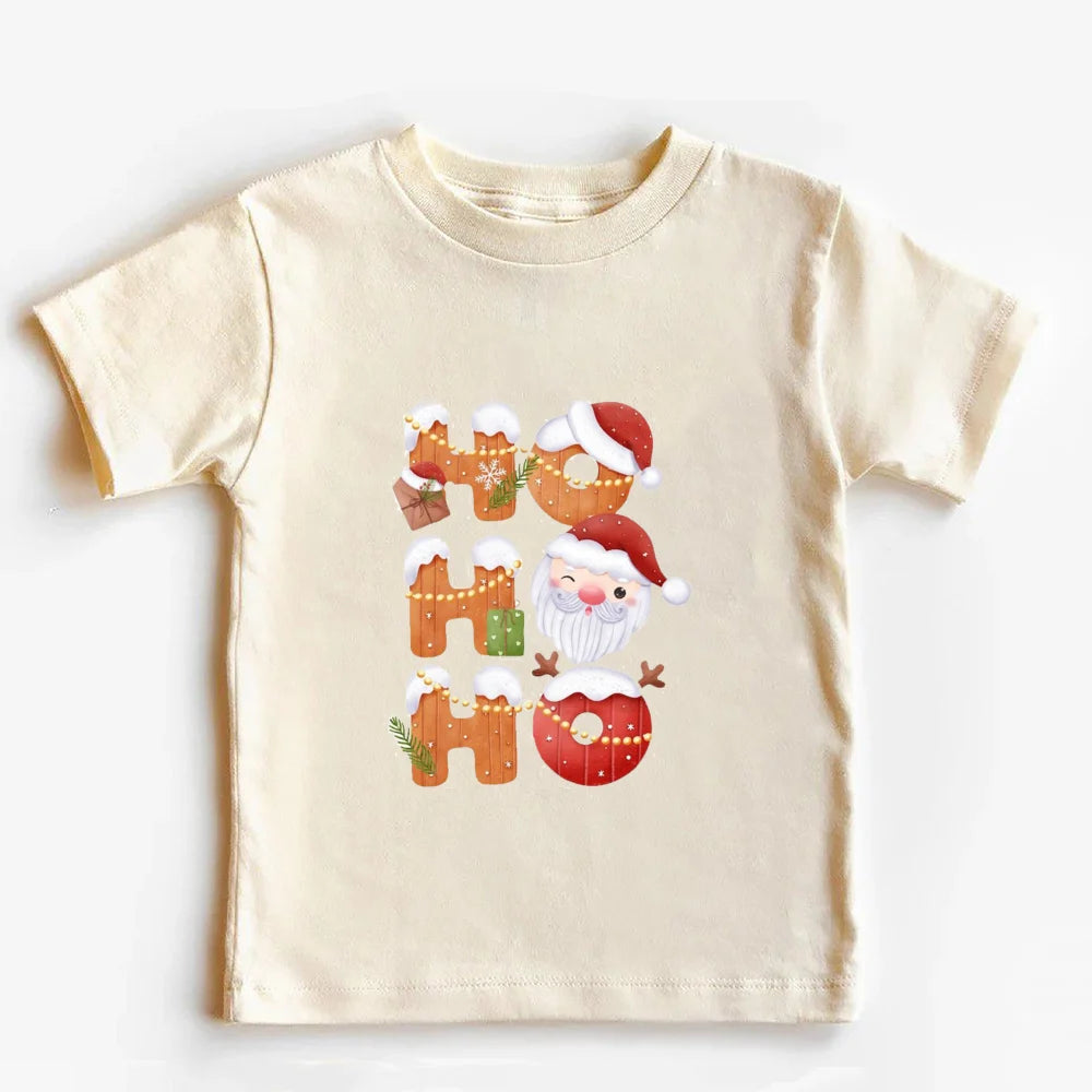 Christmas Santa Claus Christmas T Shirt Retro Christmas Shirt for Kids Merry Xmas Outfit  Toddler Infant Xmas Tops Clothes