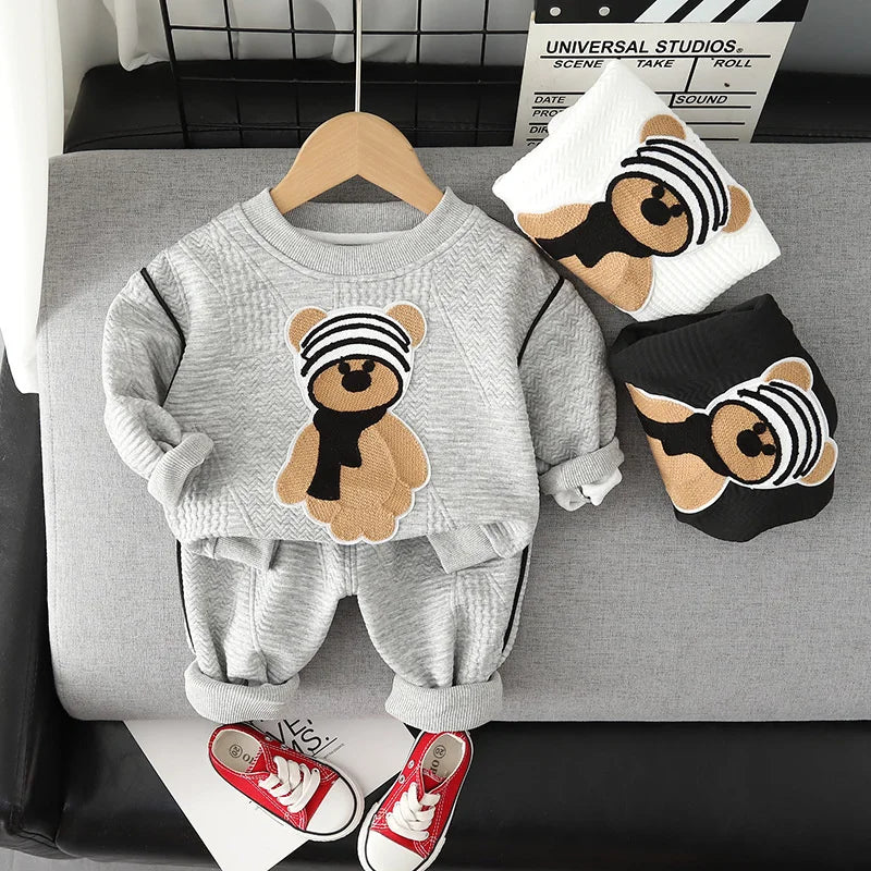 New Autumn Fashion Baby Clothes For Boys Children Girls T-Shirt Pants 2Pcs/Sets Toddler Casual Cotton Costume Kids Tracksuits