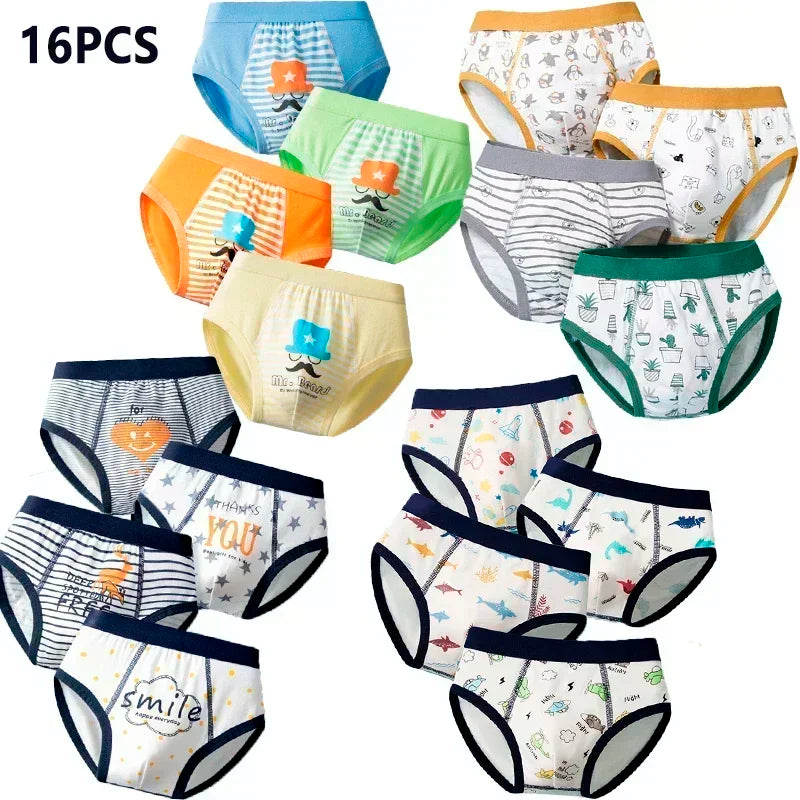 Multipack Cotton Boy Briefs Panties Excavator Pattern Kids Underpants Breathable Cartoon Design Child Hot Shorts Boys Underwear