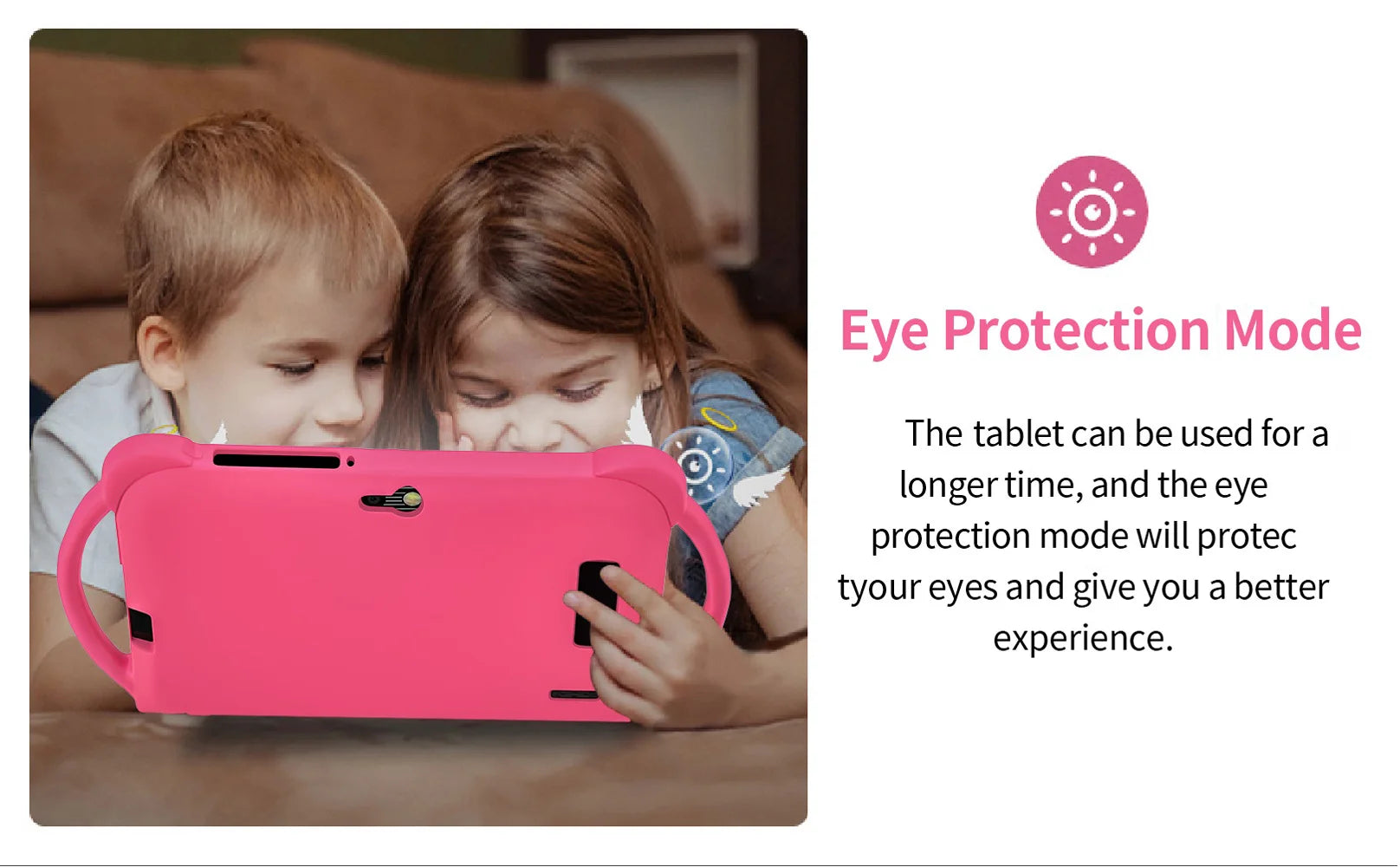 New 5G WIFI 7-inch Children's Tablet 4GB+64GB ROM Mini Pad Quad Core Dual Cameras Kids-Proof protective Case Tablets Android 13