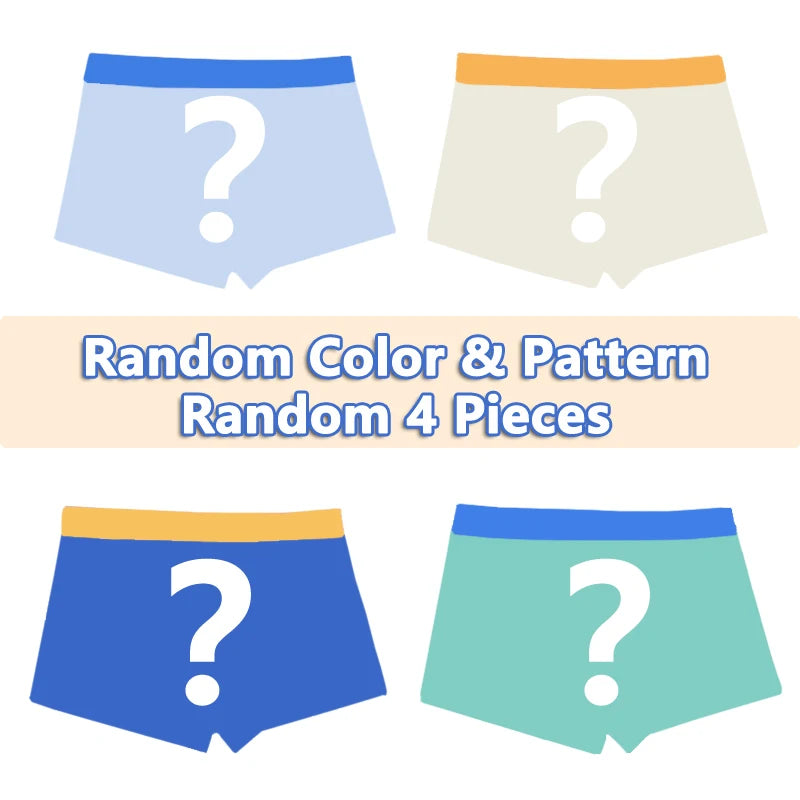 4 Pcs/Lot Boys Cotton Underpants Excavator Cartoon Cars Pattern 3-11T Boys Boxer Briefs Breathable Children Underwears Shorts