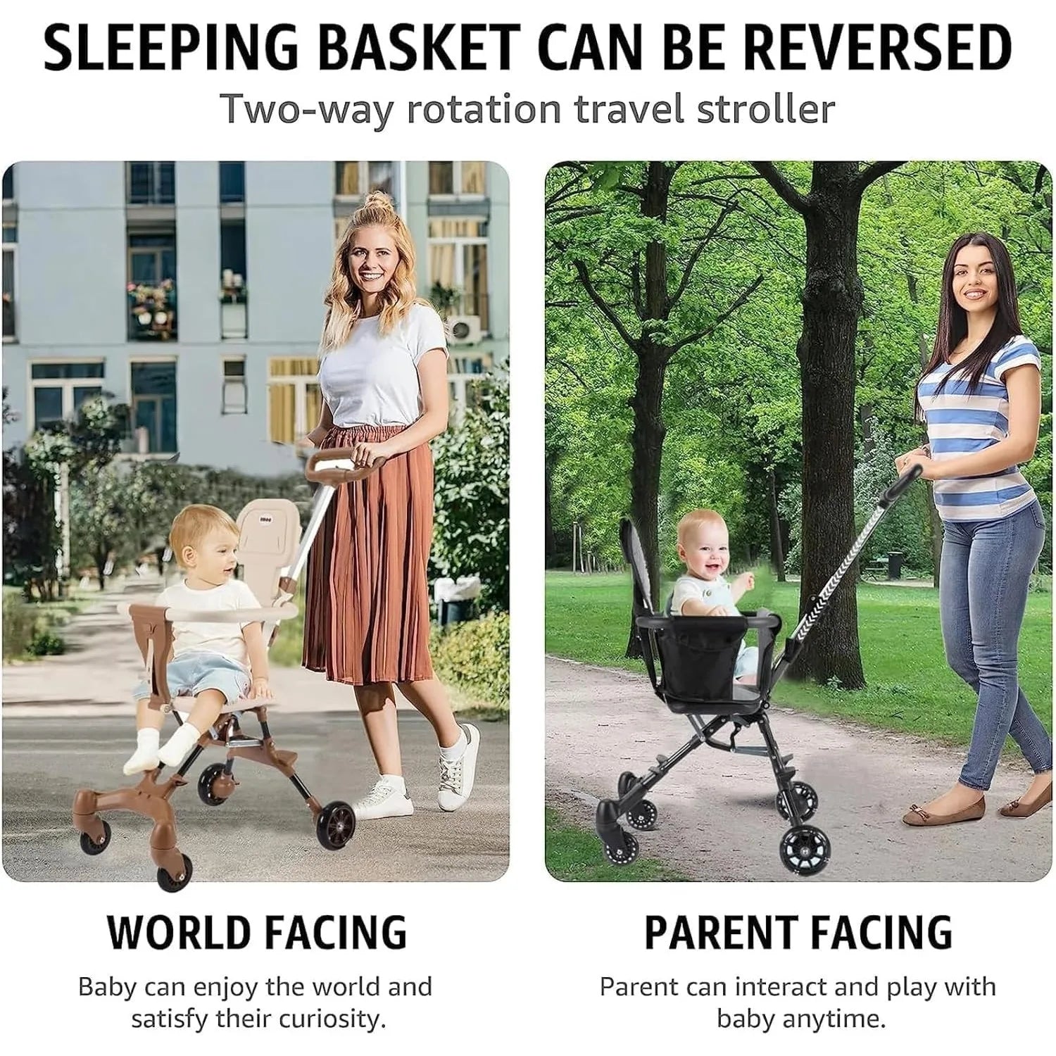 Convenience Stroller Lightweight Baby Travel Stroller Compact Stroller One-Handed Folding Canopy for Toddlers Travel Airplane