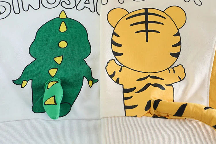 New Spring Autumn Baby Clothes Children Boys Girls Cartoon T-Shirt Pants 2Pcs/Sets Toddler Casual Costume Infant Kids Tracksuits