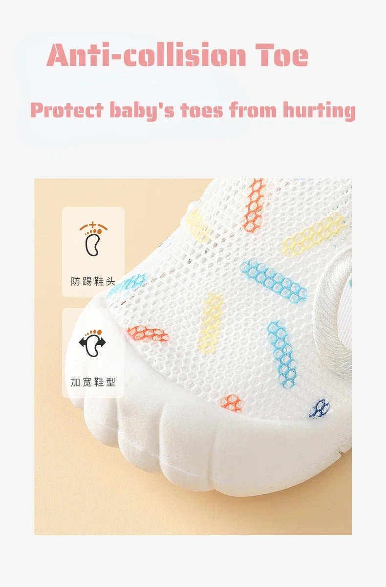1-4T Summer Breathable Air Mesh Kids Sandals Baby Unisex Casual Shoes Anti-slip Soft Sole First Walkers Infant Lightweight Shoes