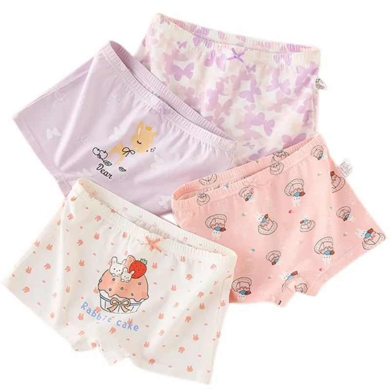 Girl A Cotton Briefs Boxers Breathable Underpants Girl Quality Panties Size 90-165 Healthy Briefs Kids Comfortable Soft Boxers