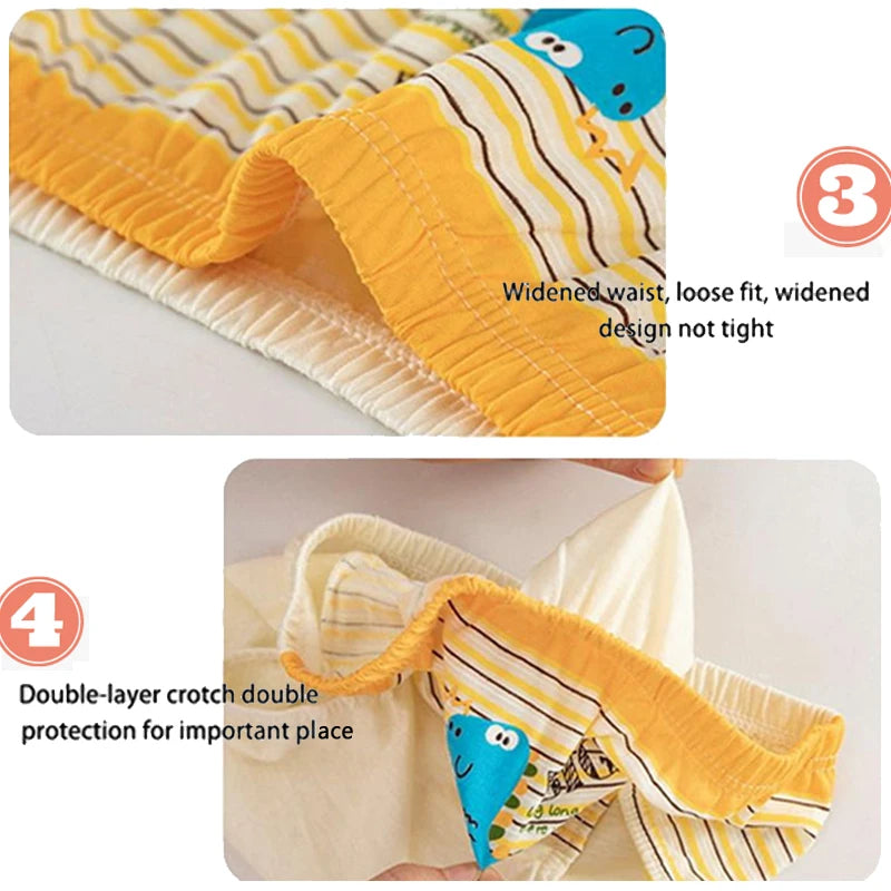 5/10Pieces Kids Triangle Underwear Cotton High-quality Boys Briefs Dinosaur Pattern Children Underpants Breathable Soft Knickers