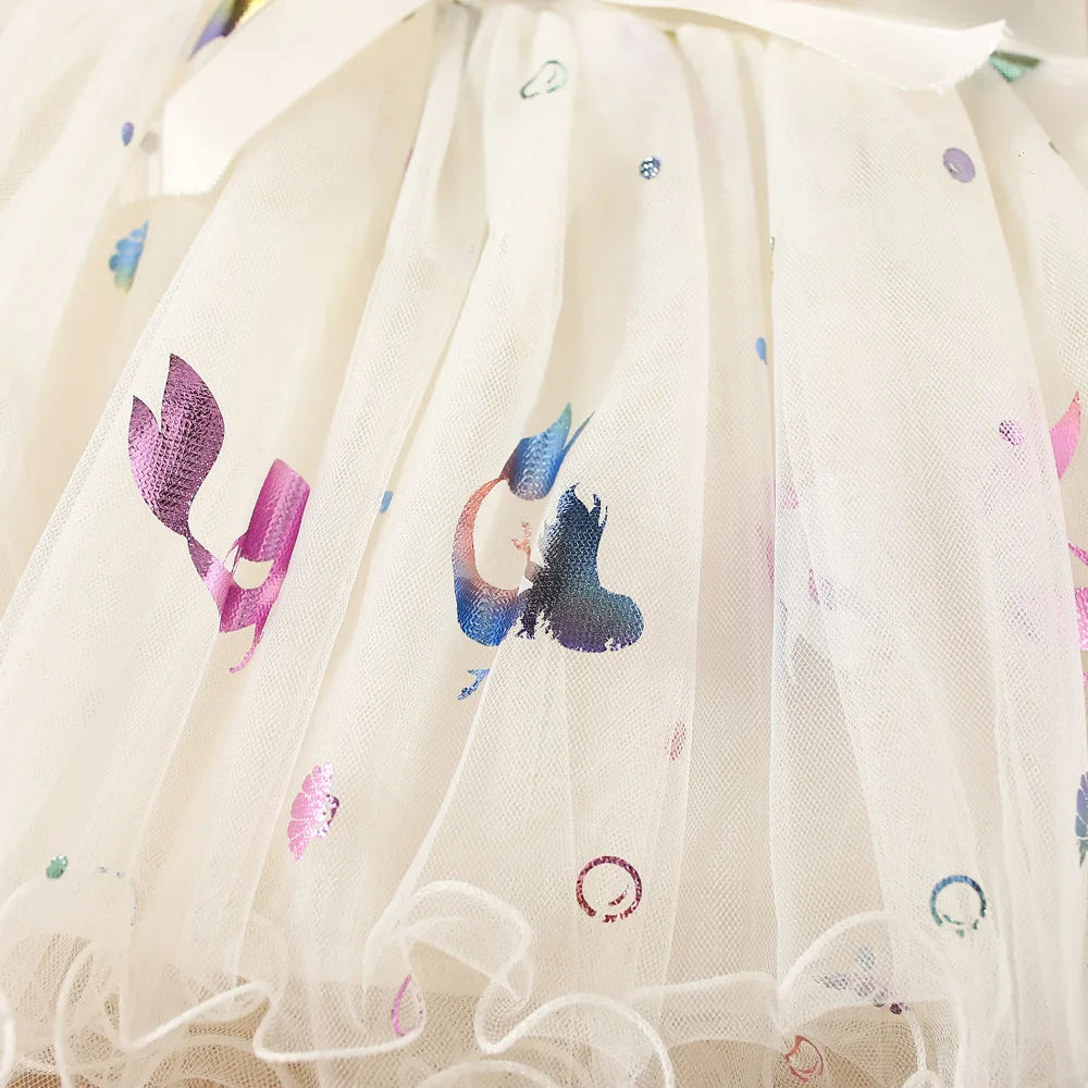 Summer New Sweet And Cute Baby Girl Skirt, Cartoon Fish Print Children'S Clothing Suitable For Babies Aged 6 Months To 3 Years