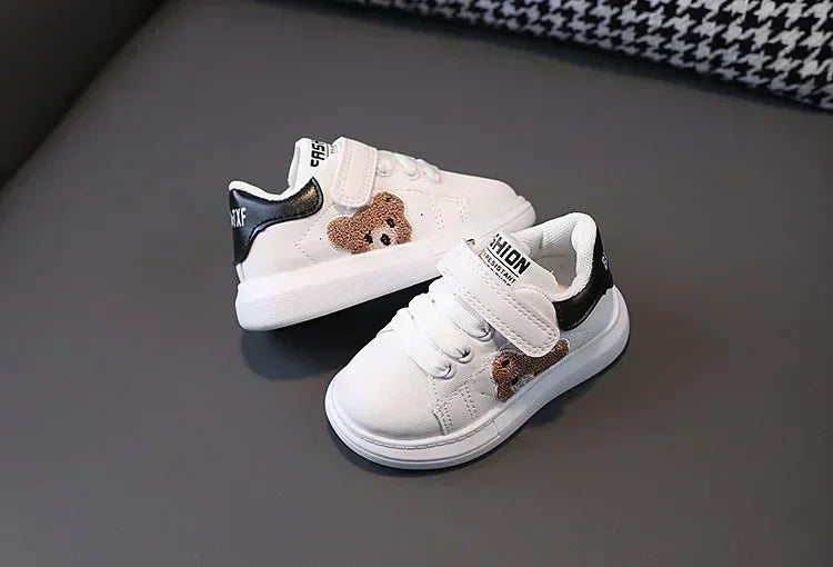 1-6 Years Old Children Autumn Sports Shoes Cat Paw Baby Girl Small White Shoes Casual Children Skate