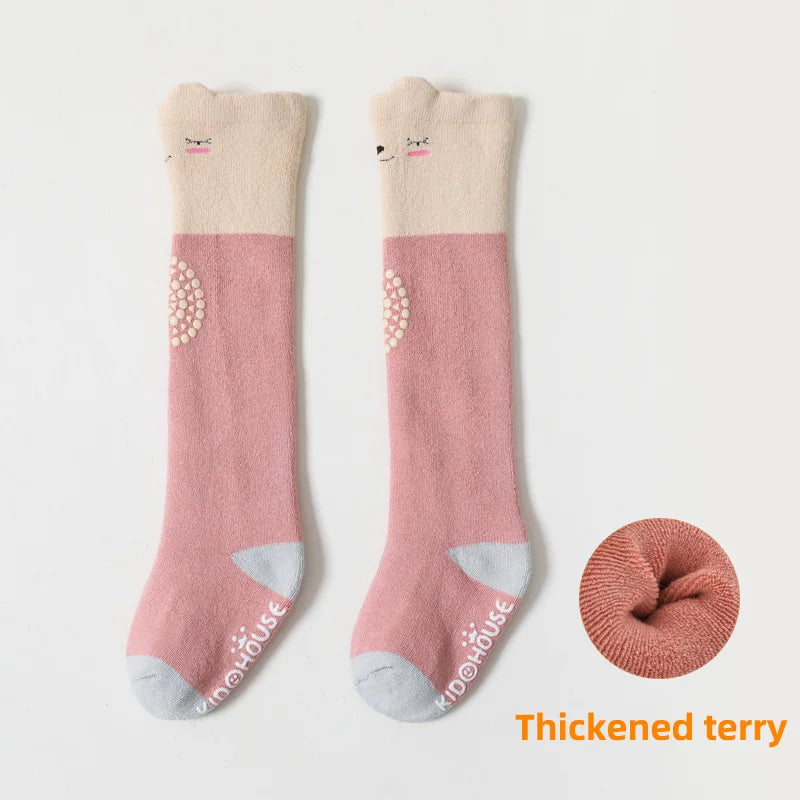 Baby Knee High Crawling Socks Baby Knee Pads Baby Crawling Knee Pads Cartoon 0~24 Months Baby Long Socks Things for Babies