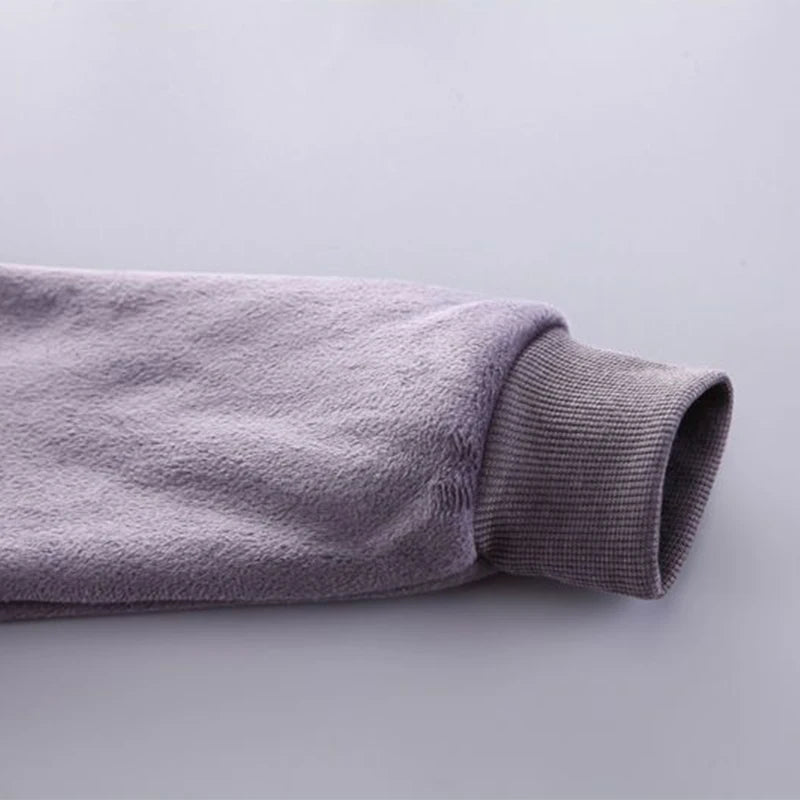 Baby Boys Clothes Sets Autumn Winter Thick Fleece Astronaut Hooded Vest Coat Pants 3Pcs for Kids Casual Outfits Girls Warm Suit