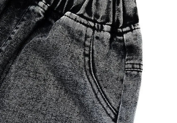 Kids' Loose Fit Dad Jeans for Boys & Girls, Big Kids Spring Autumn School Jeans, Stylish & Trendy Long Pants